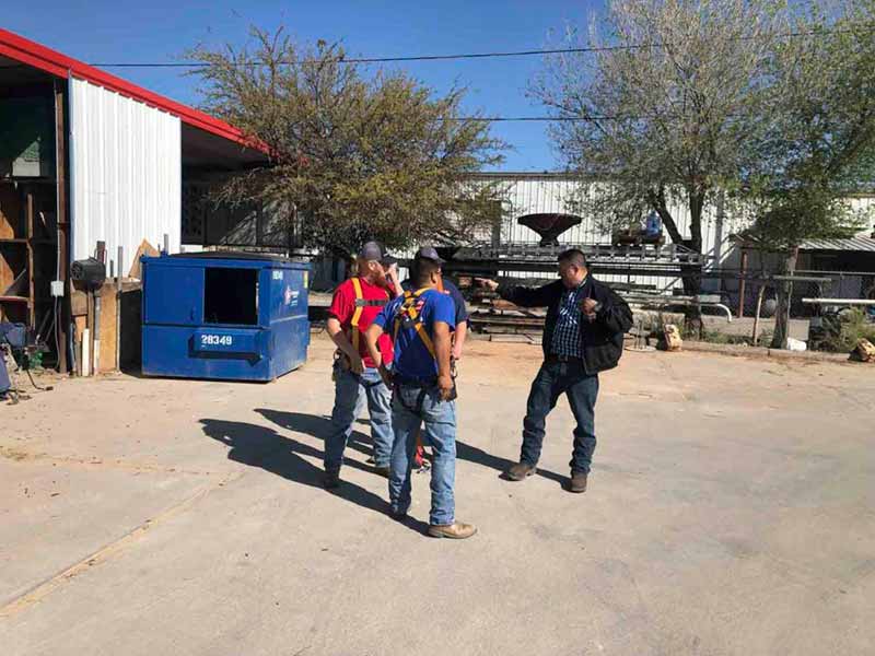 Workers participating at a training class at Brown's Training & Compliance Services in Midland, TX